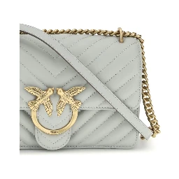 Gray Calf Leather Bos Taurus Shoulder Bag