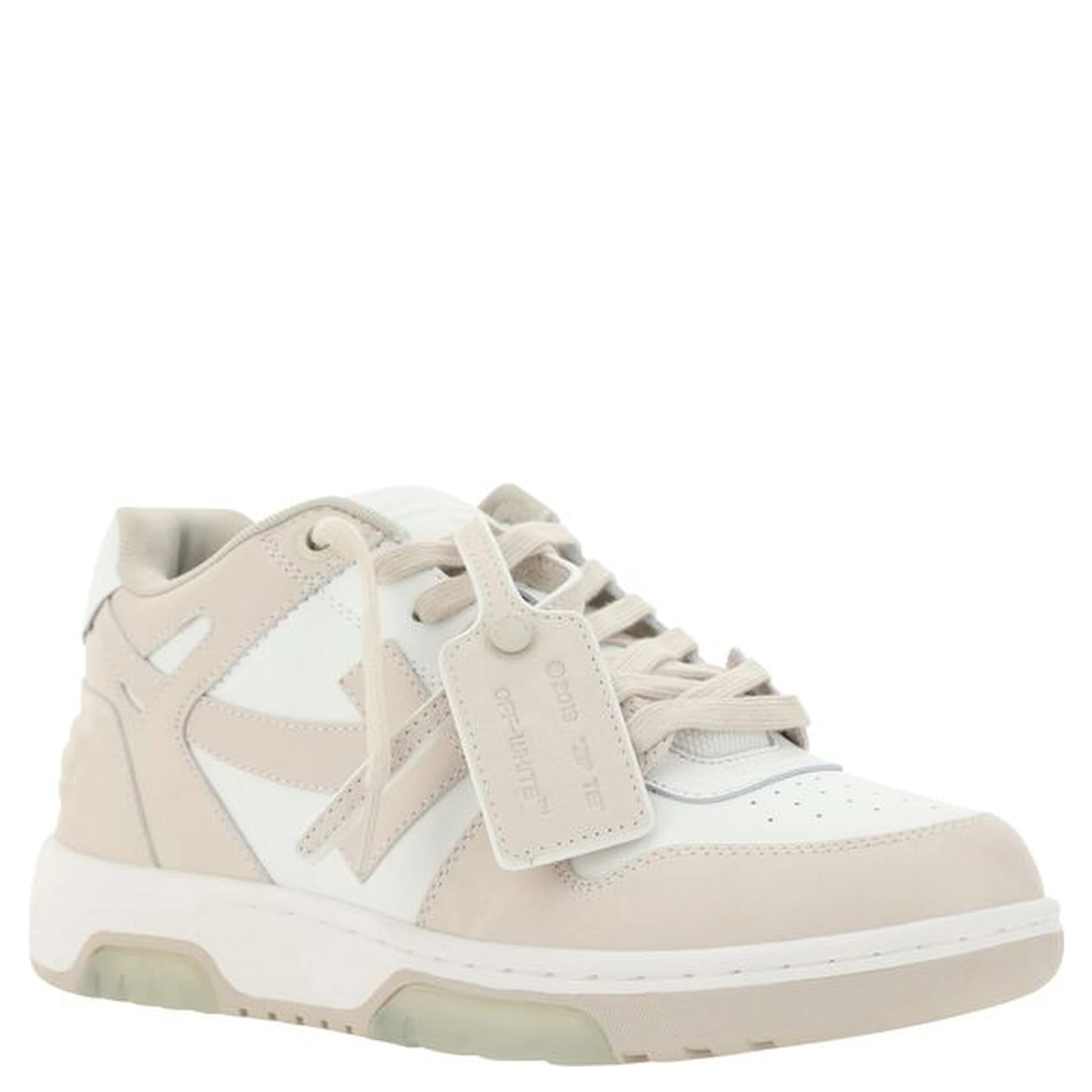 Beige Rubber Low Top Sneakers