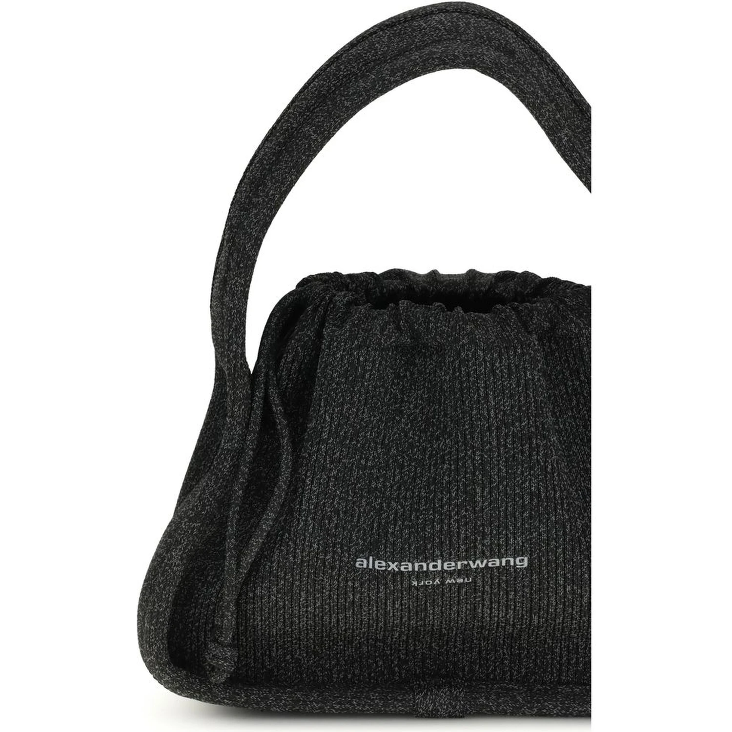 Black Polyester Shoulder Bag