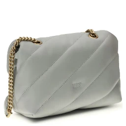 Gray Calf Leather Bos Taurus Shoulder Bag