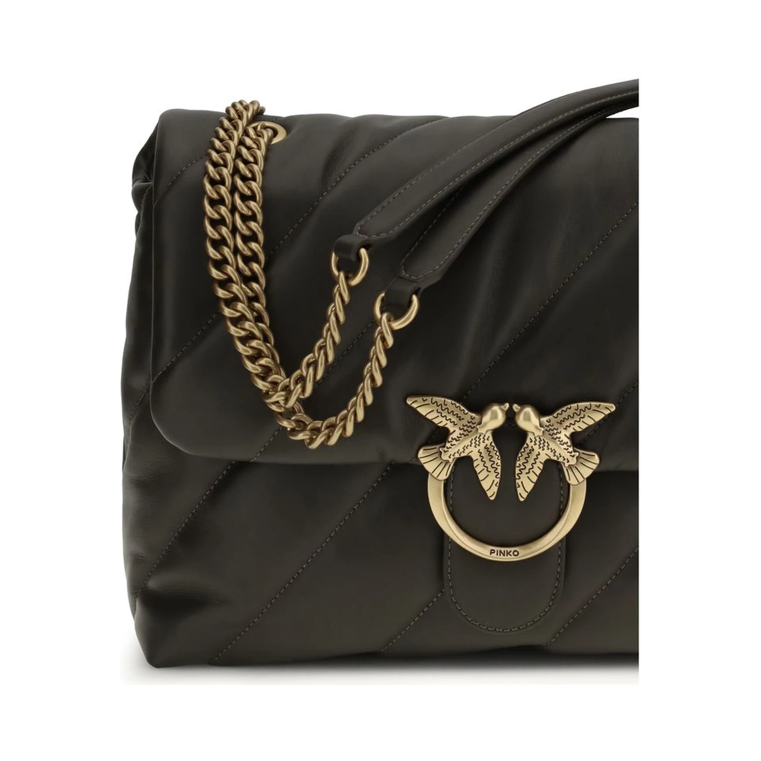 Bicolor Calf Leather Bos Taurus Shoulder Bag