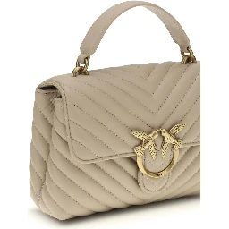 Beige Calf Leather Bos Taurus Wallet