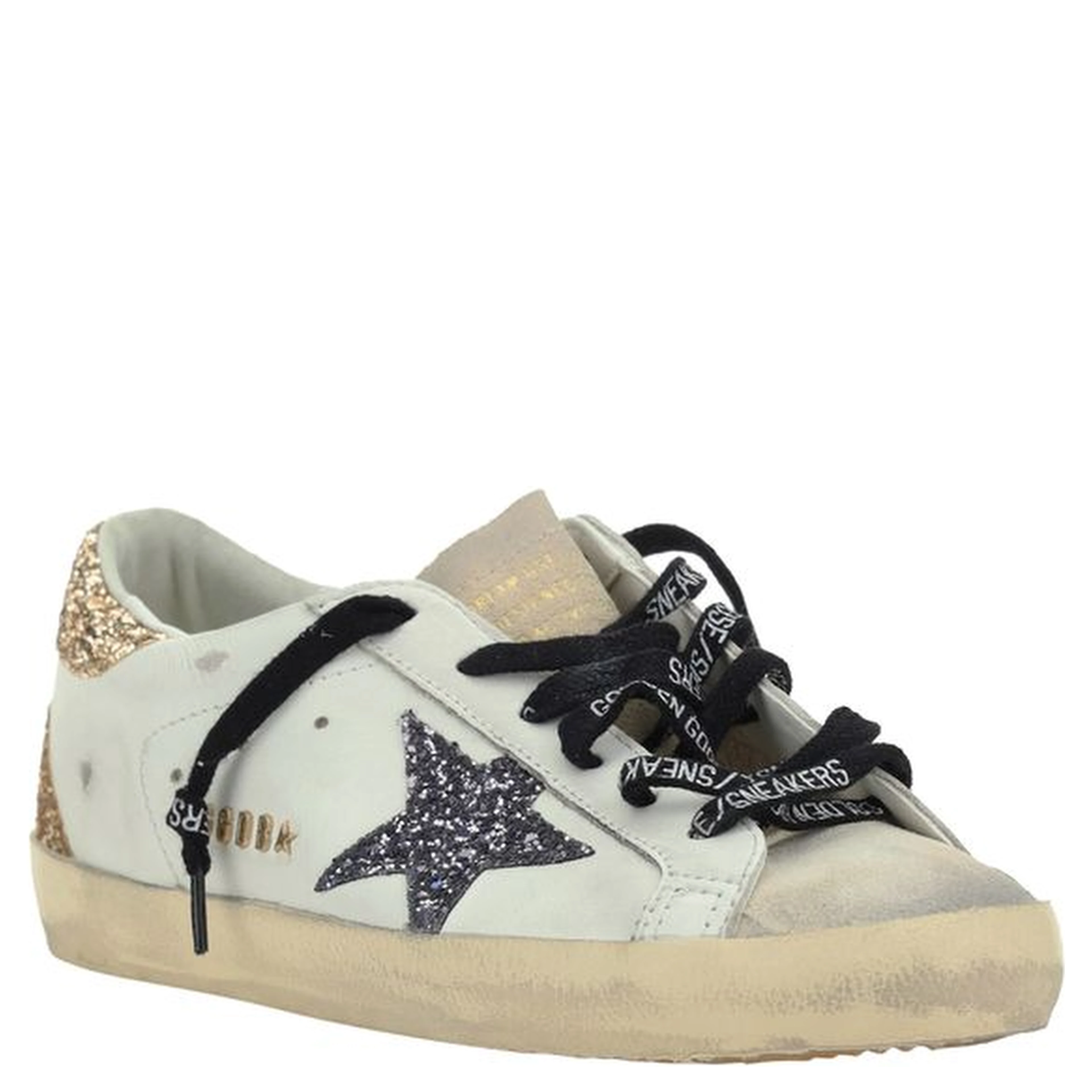 White Calf Leather Bos Taurus Low Top Sneakers
