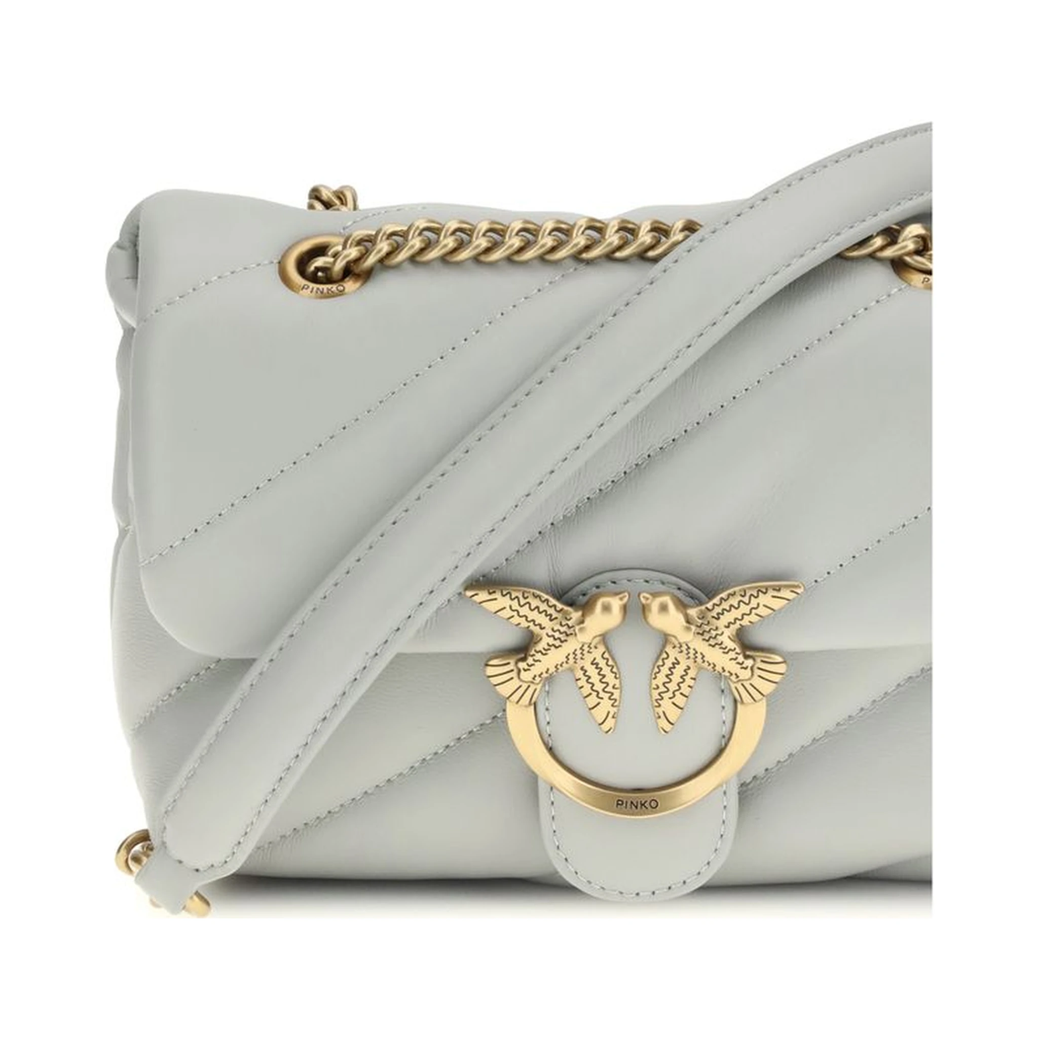 Gray Calf Leather Bos Taurus Shoulder Bag