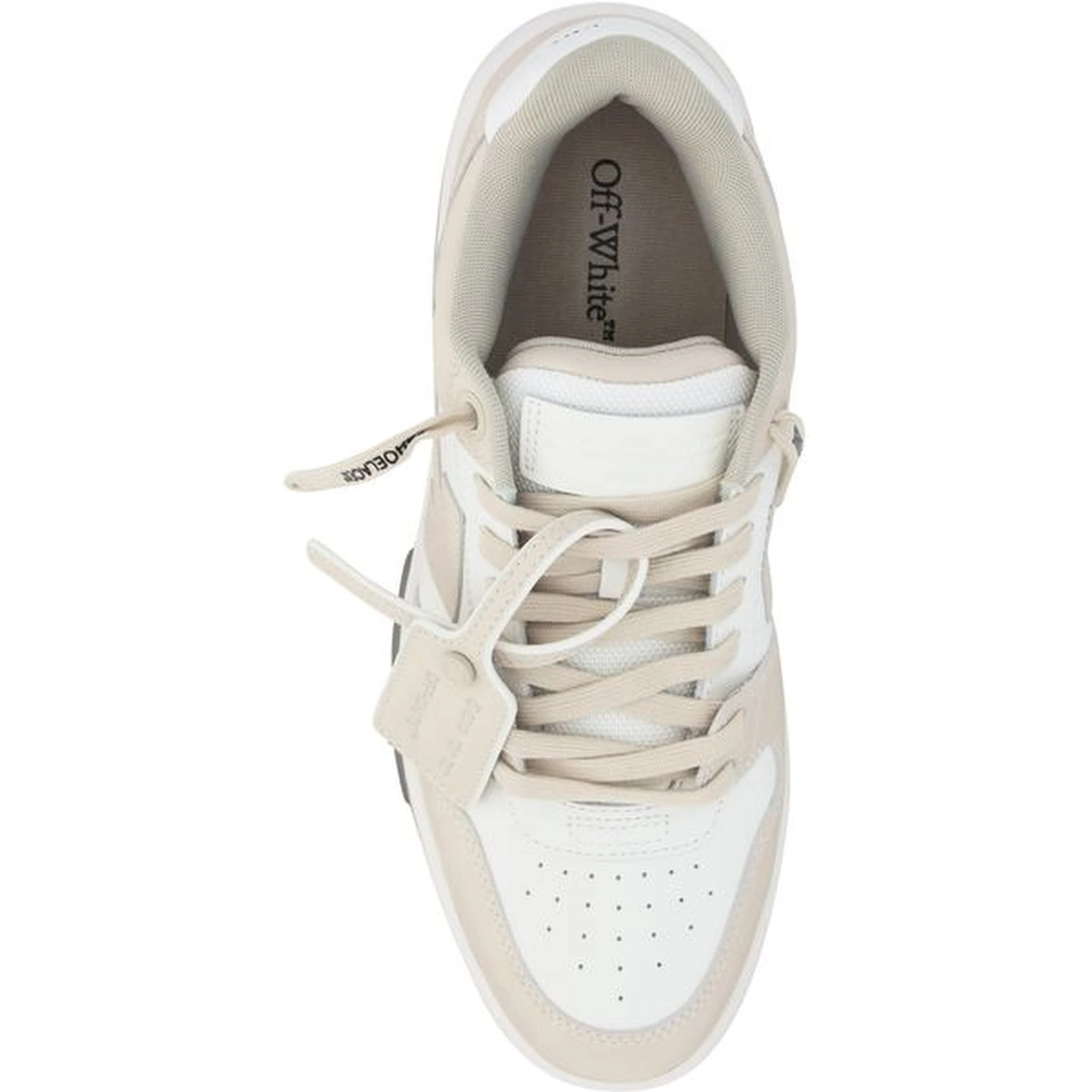 Beige Rubber Low Top Sneakers
