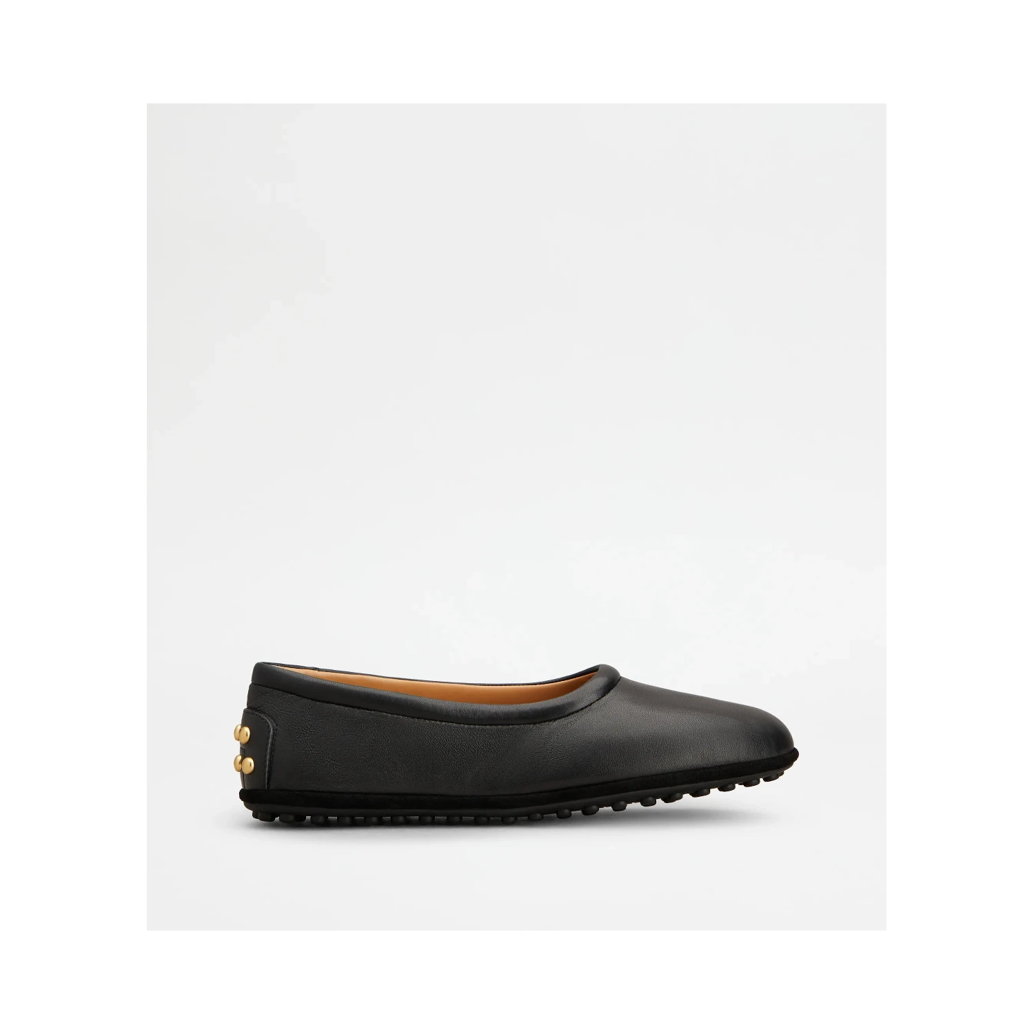 Leather ballets flat with Gommino