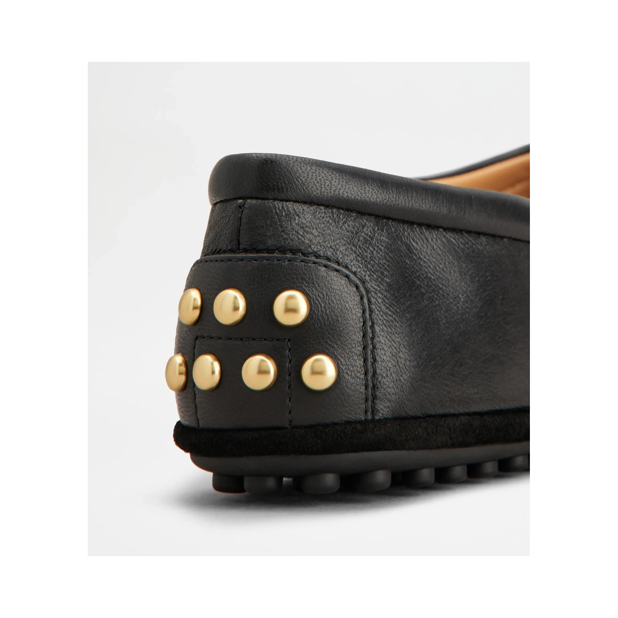 Leather ballets flat with Gommino