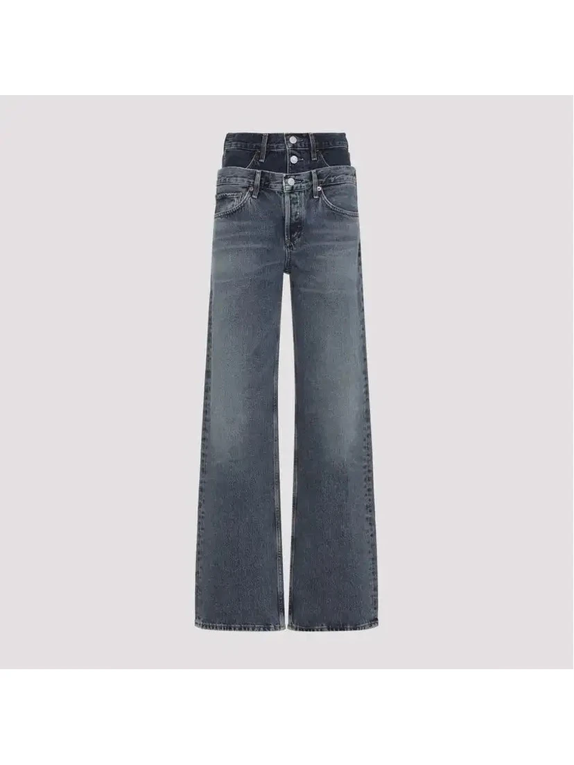 "Elson" double waist jeans