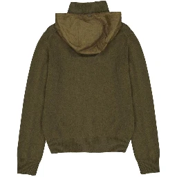 Bicolor Cashmere Hoodie