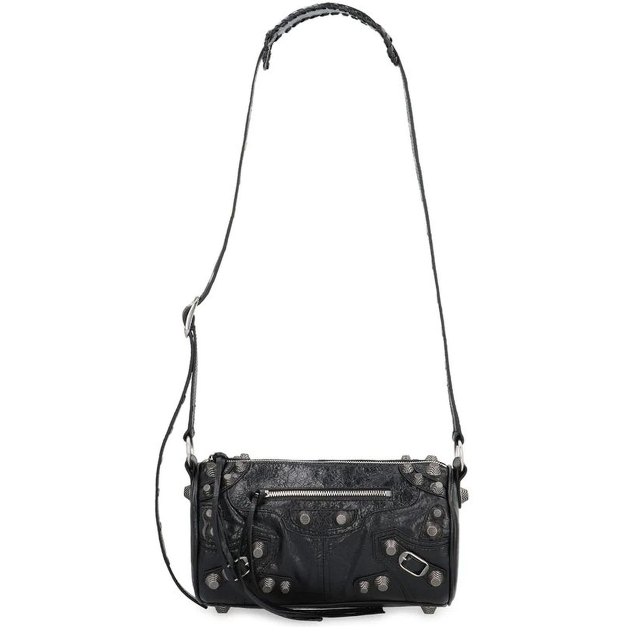 Black Lamb Leather Shoulder Bag