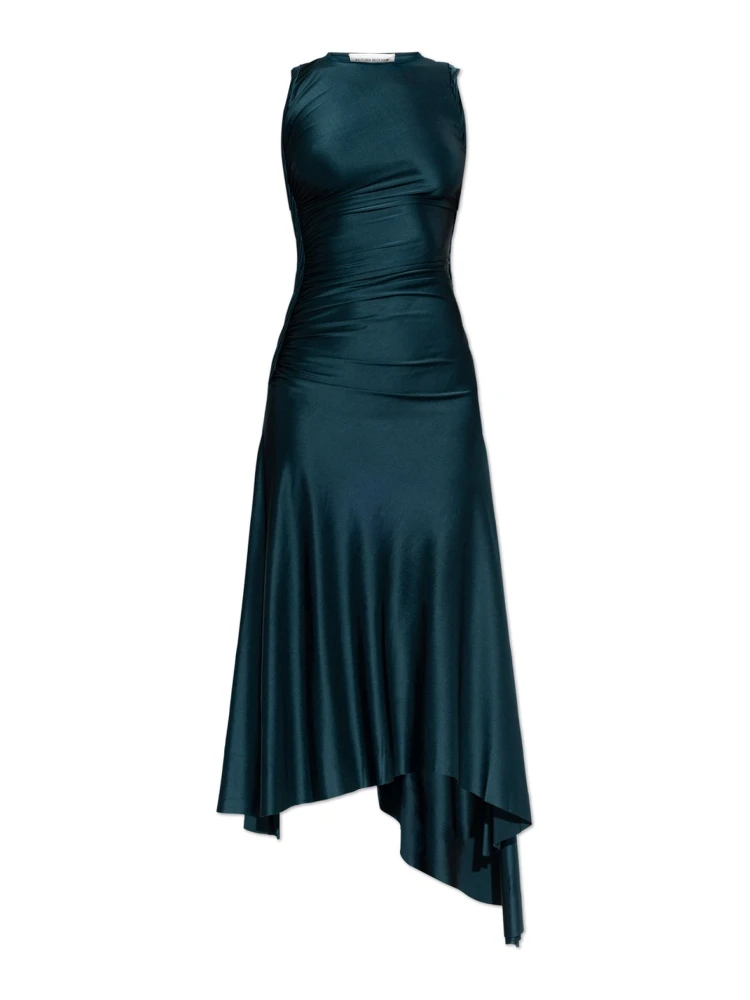 WOVEN AND DRAPED DRESS
