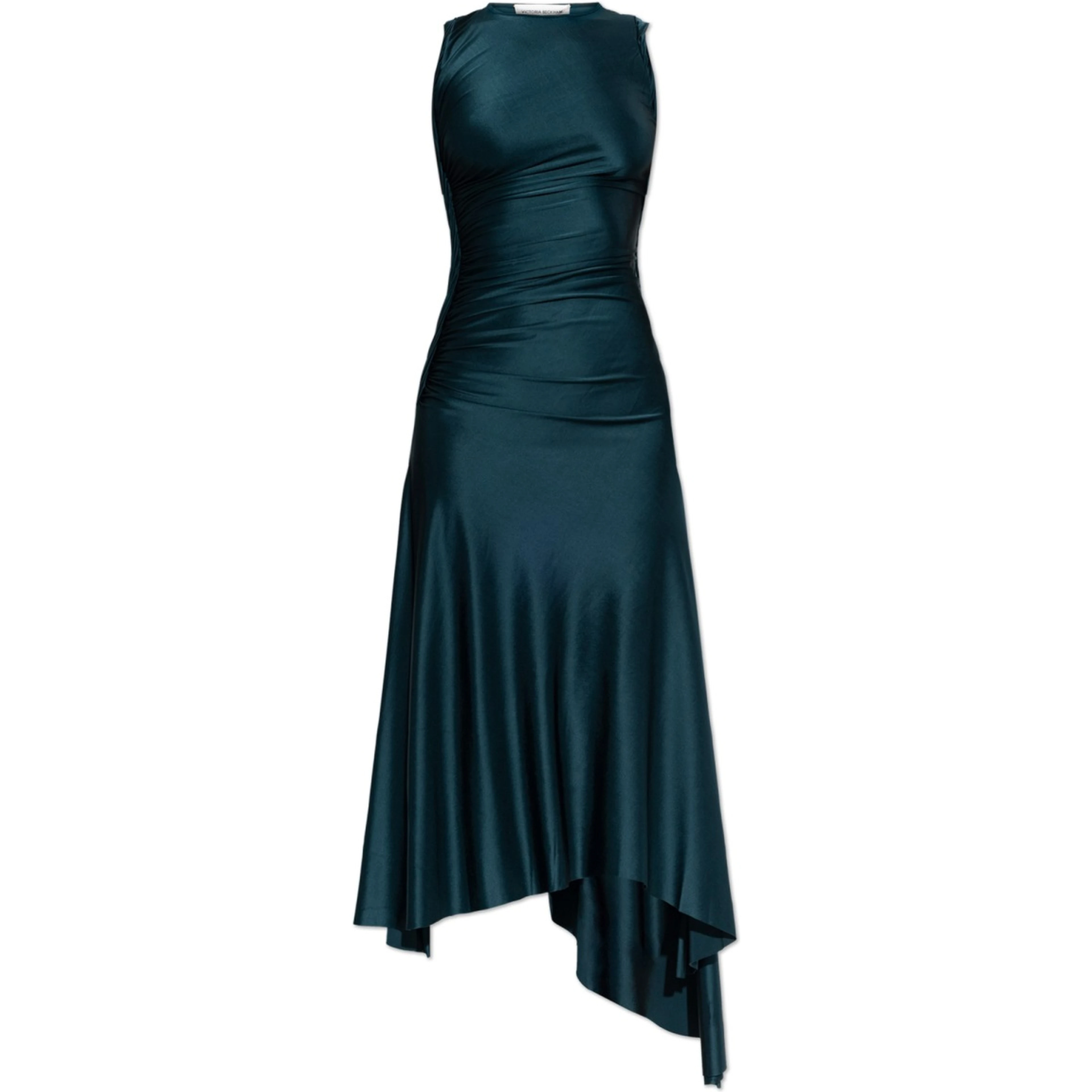 WOVEN AND DRAPED DRESS