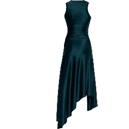 WOVEN AND DRAPED DRESS
