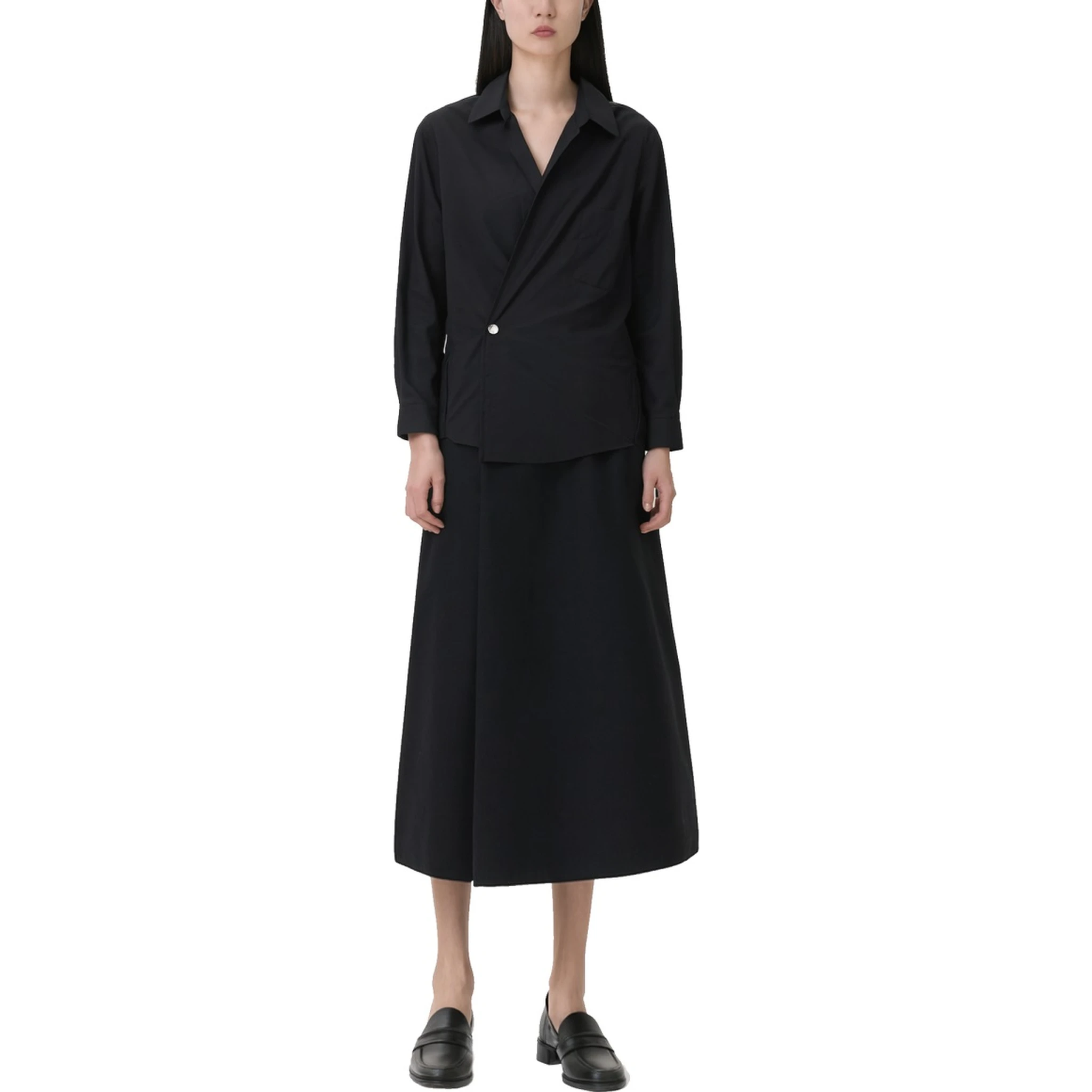LONG WRAP DRESS