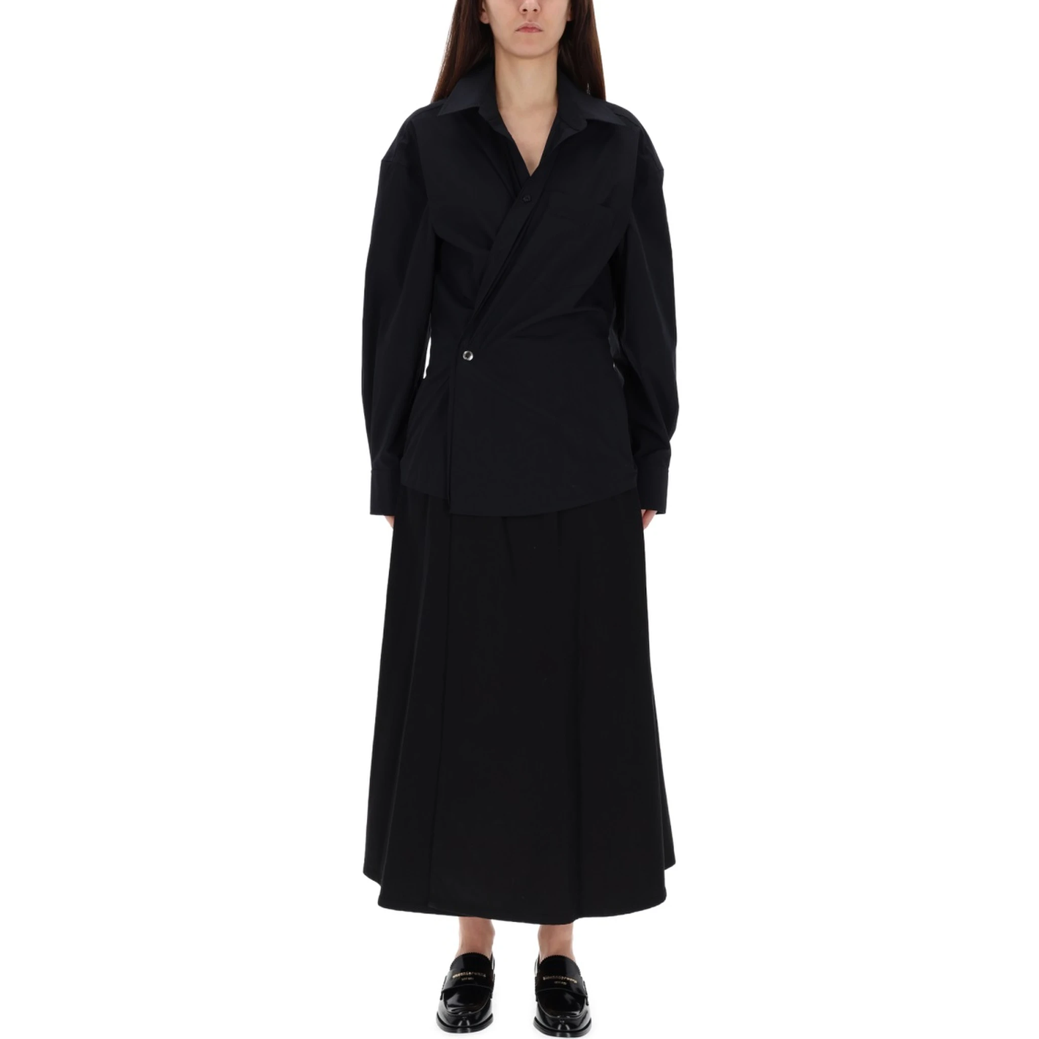 LONG WRAP DRESS