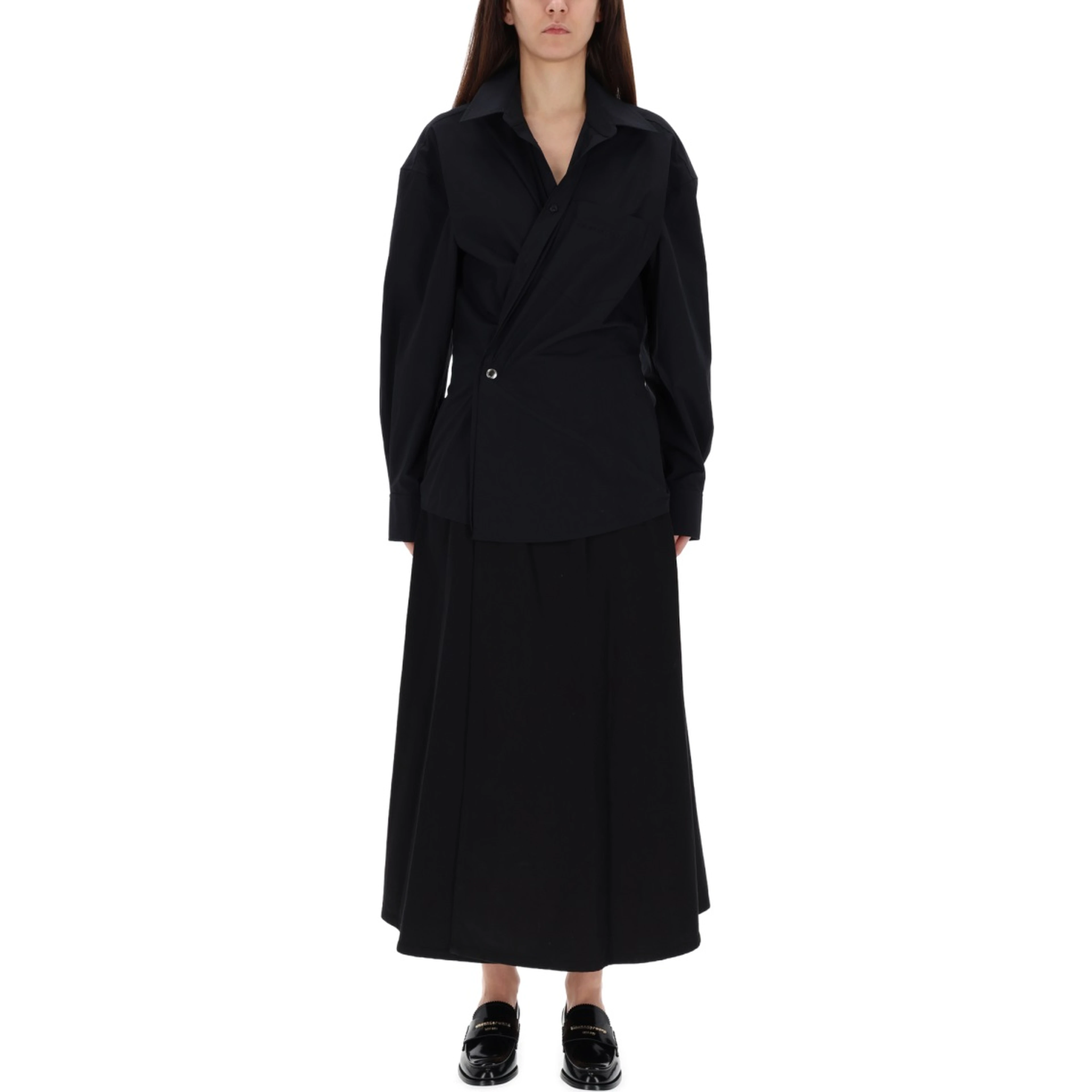 LONG WRAP DRESS