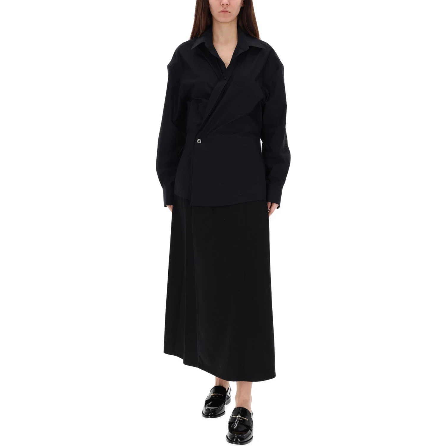 LONG WRAP DRESS