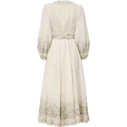 "WONDERLUST" WRAP MIDI DRESS
