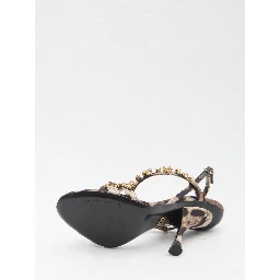Animal print sandals