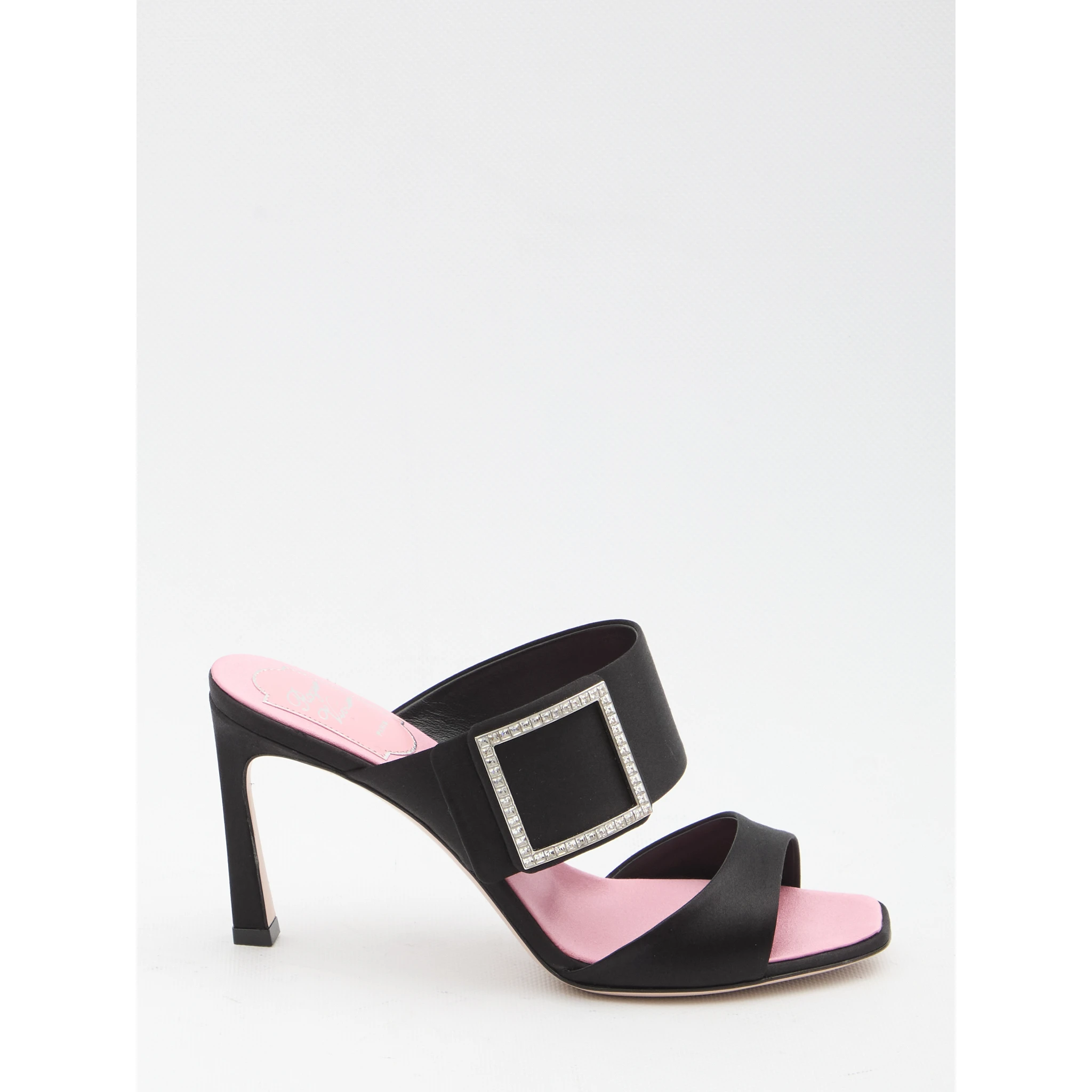 Trompette satin mules