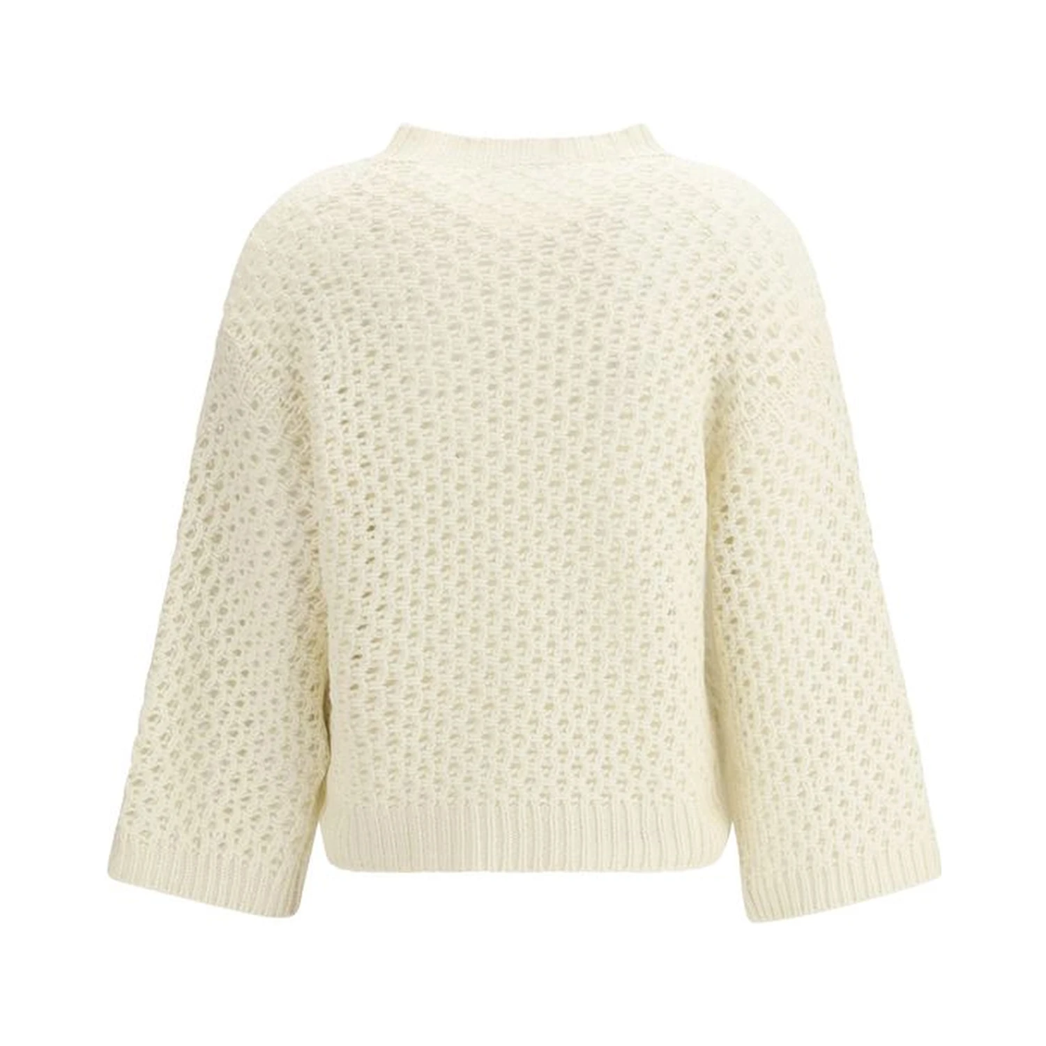 Cream Fleece Wool Sweatshirt