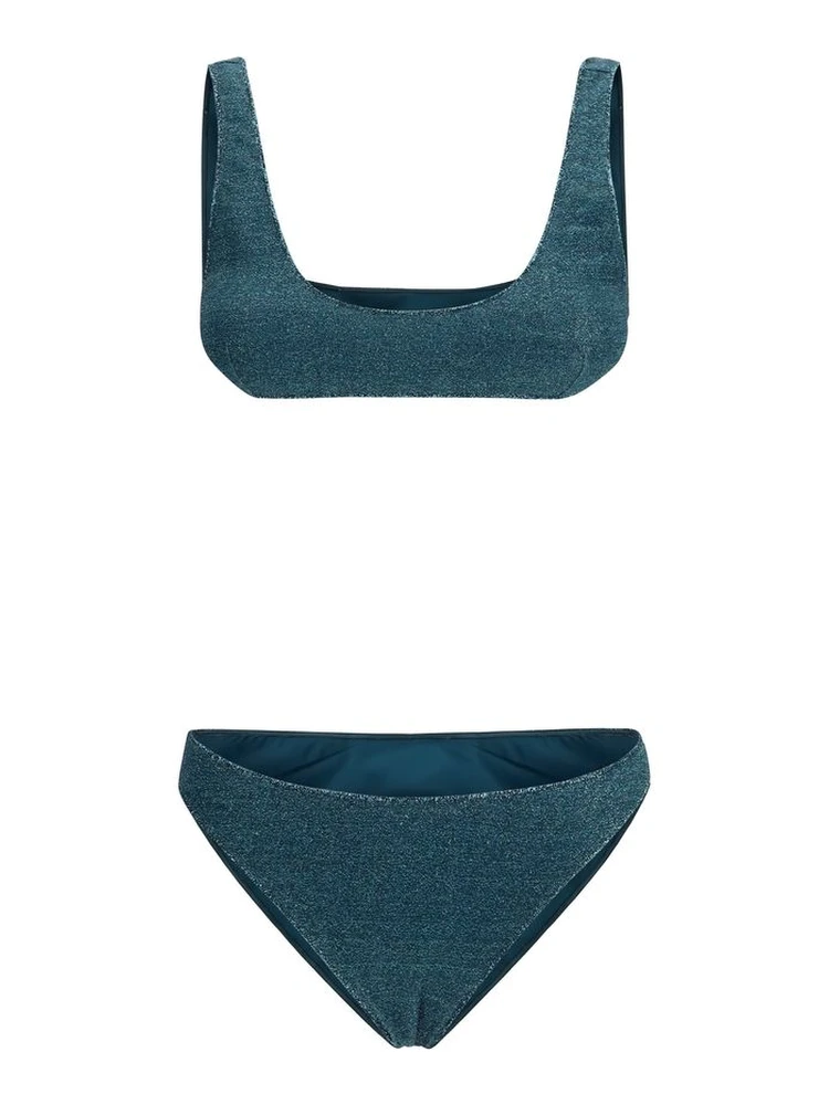 Blue Polyamide One-Piece Swimsuit