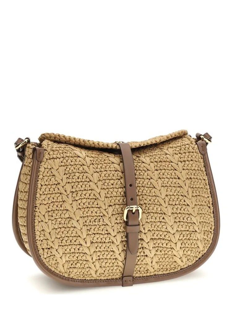 Beige Raffia Shoulder Bag alternative