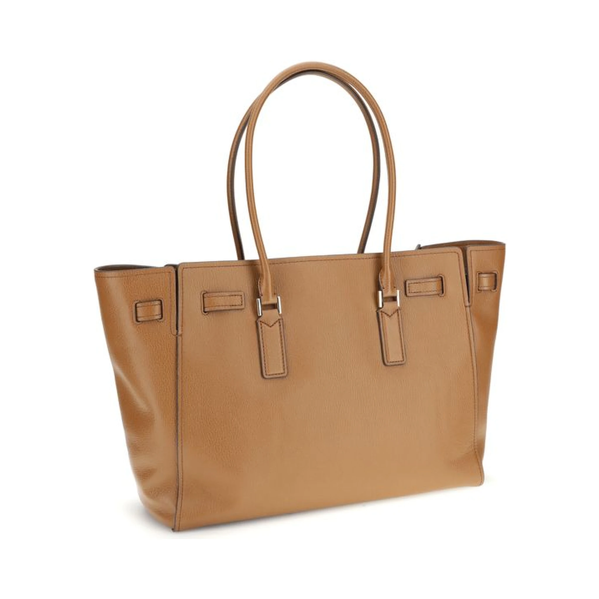 حقيبة كتف بوس توروس من جلد العجل البيج