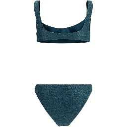 Blue Polyamide One-Piece Swimsuit
