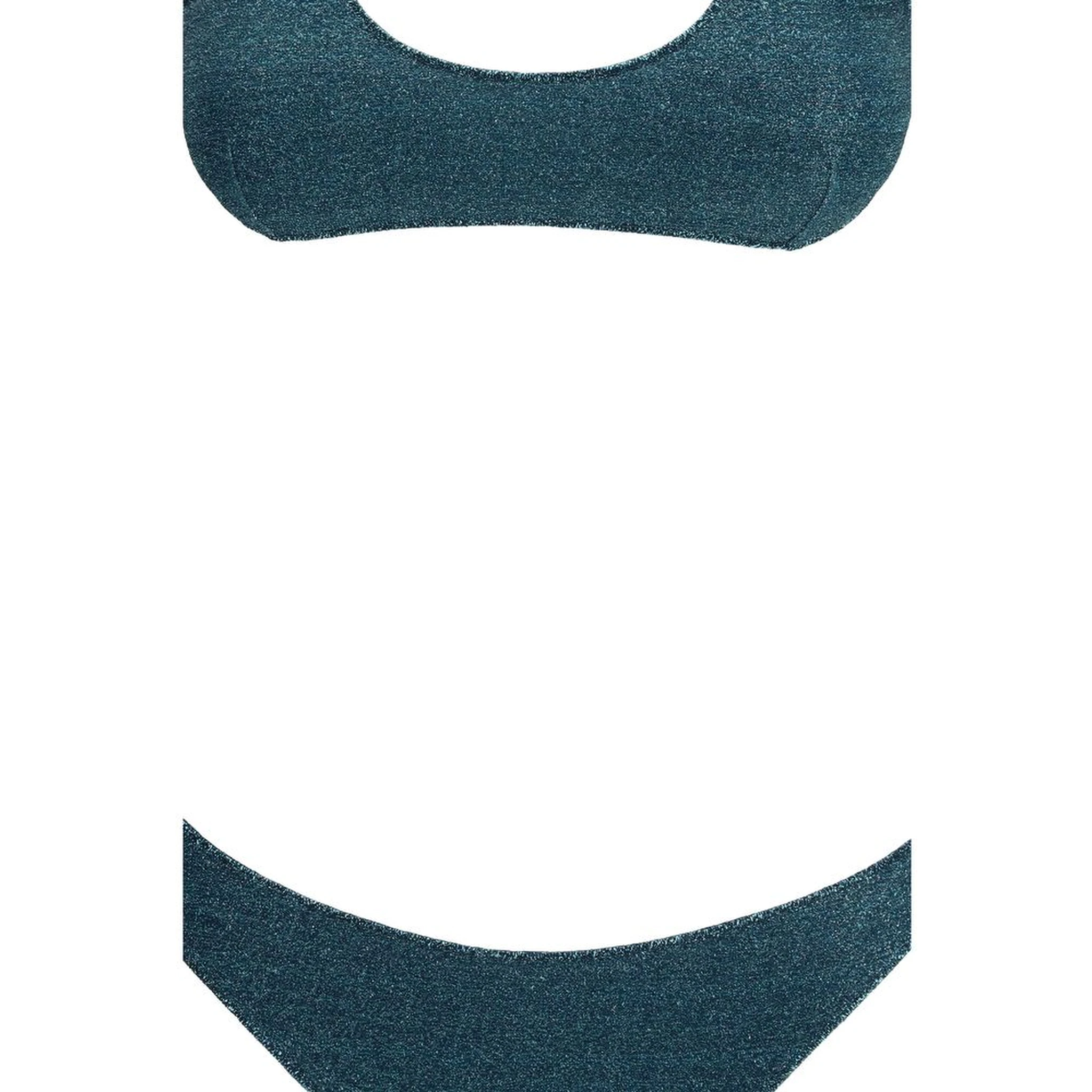 Blue Polyamide One-Piece Swimsuit