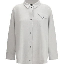 Gray Fleece Wool Shirt