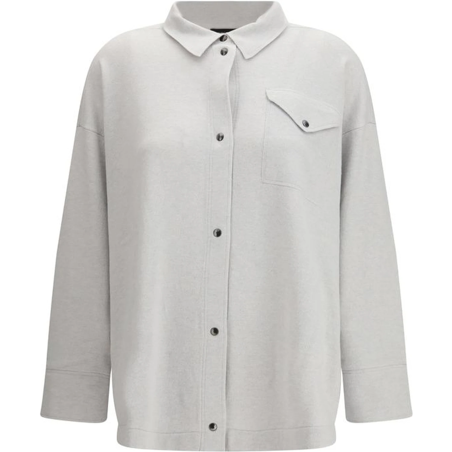 Gray Fleece Wool Shirt