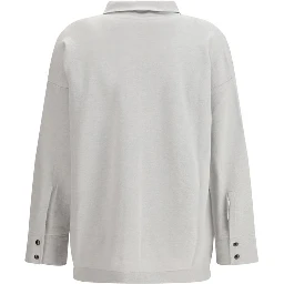 Gray Fleece Wool Shirt