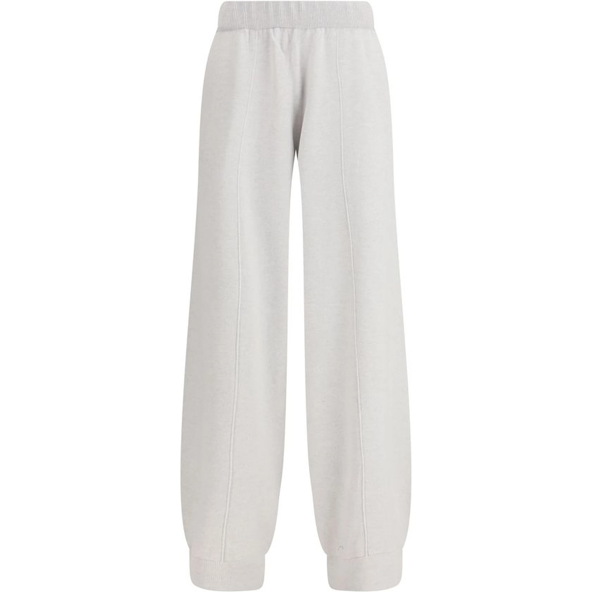 بنطال كاجوال من الصوف الرمادي