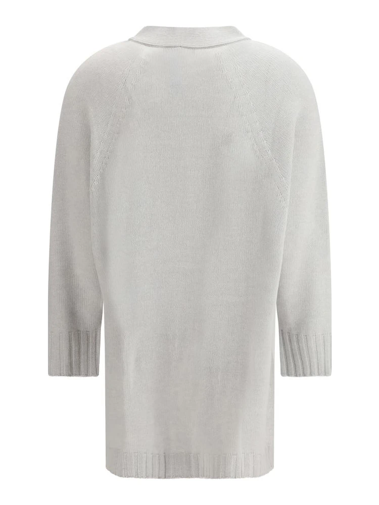 Gray Fleece Wool Cardigan alternative