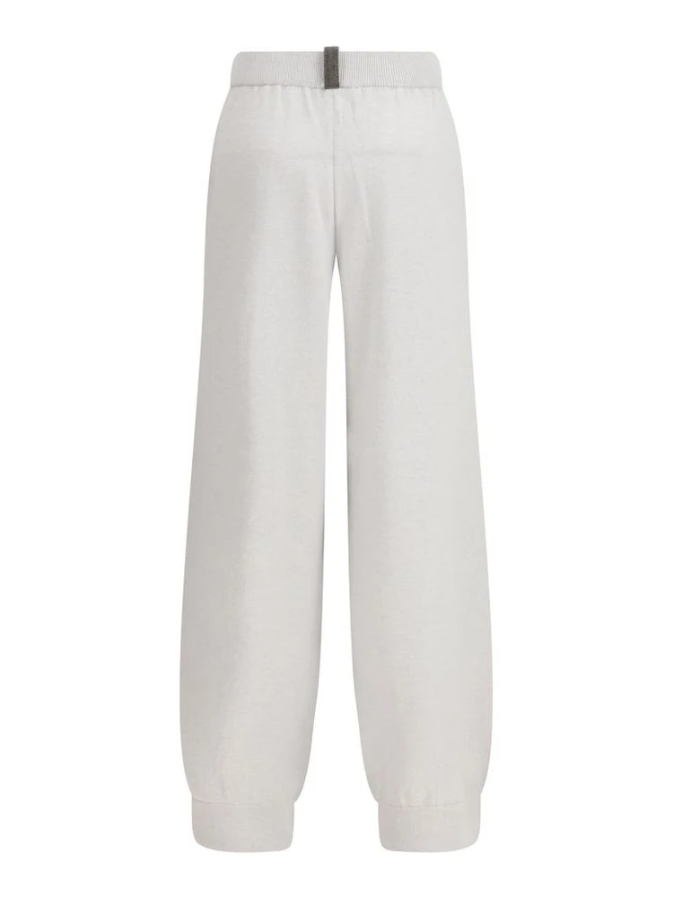 Gray Fleece Wool Casual Pants alternative