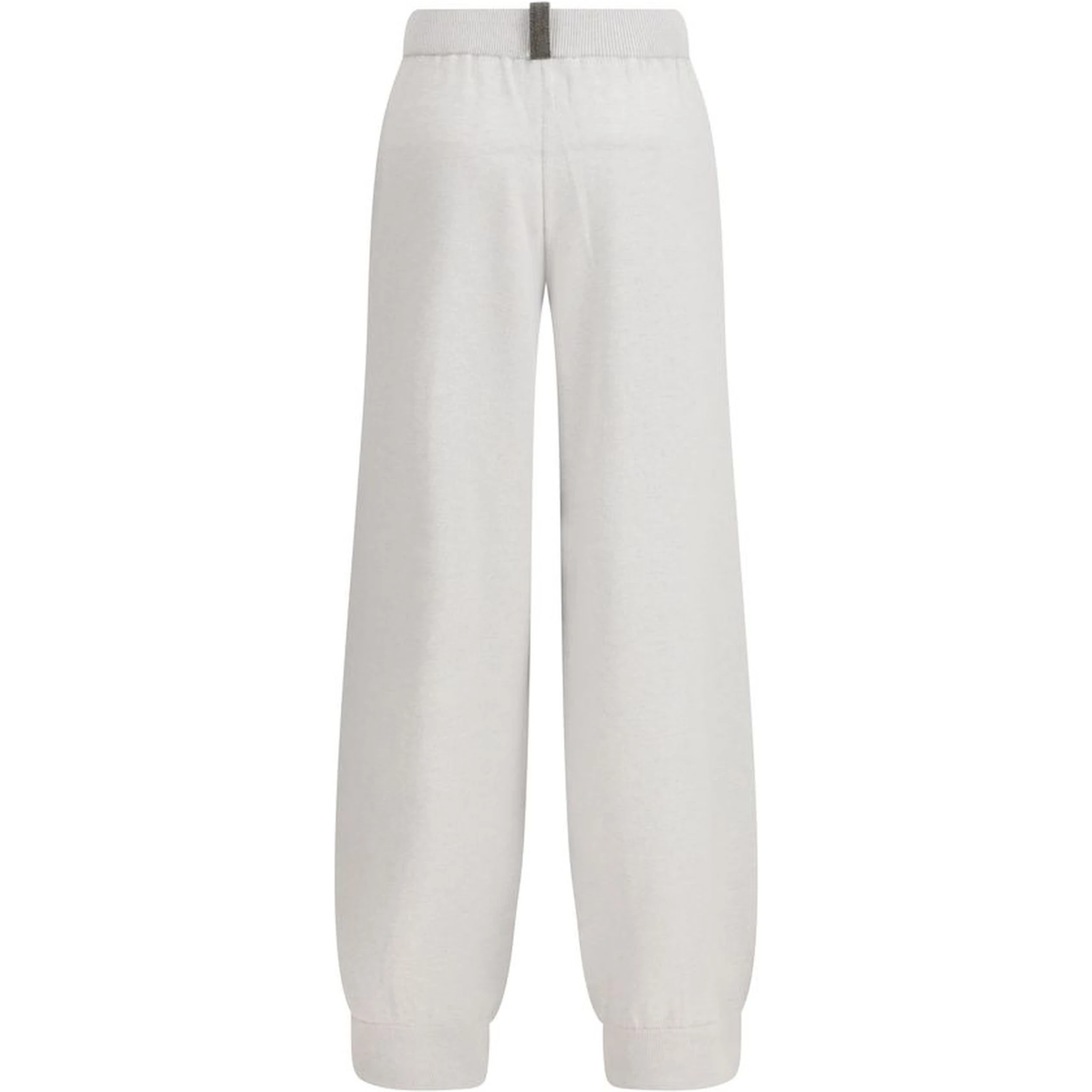 بنطال كاجوال من الصوف الرمادي