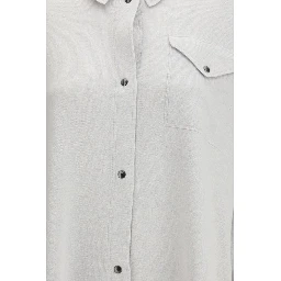 Gray Fleece Wool Shirt