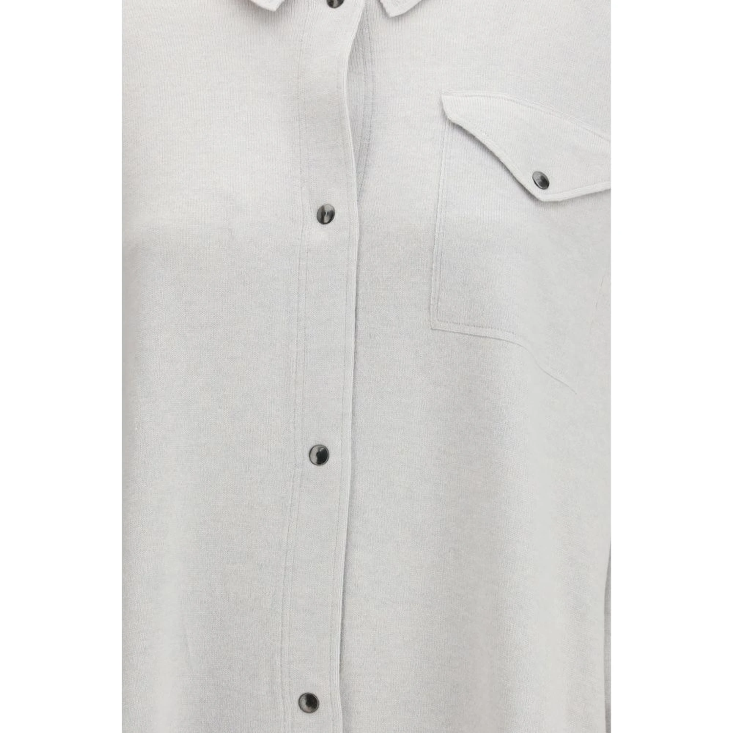 Gray Fleece Wool Shirt