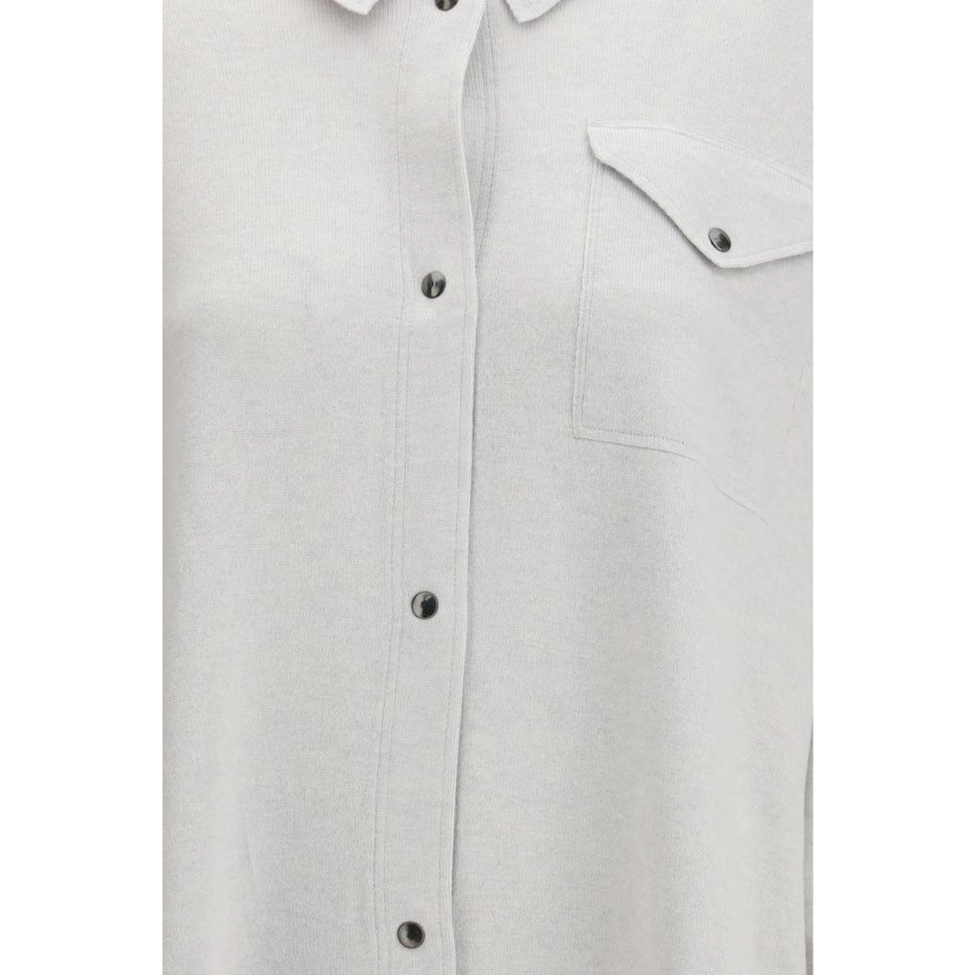 Gray Fleece Wool Shirt