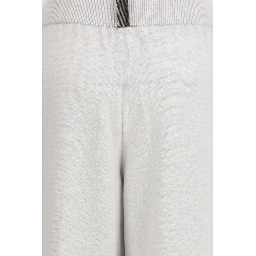 بنطال كاجوال من الصوف الرمادي