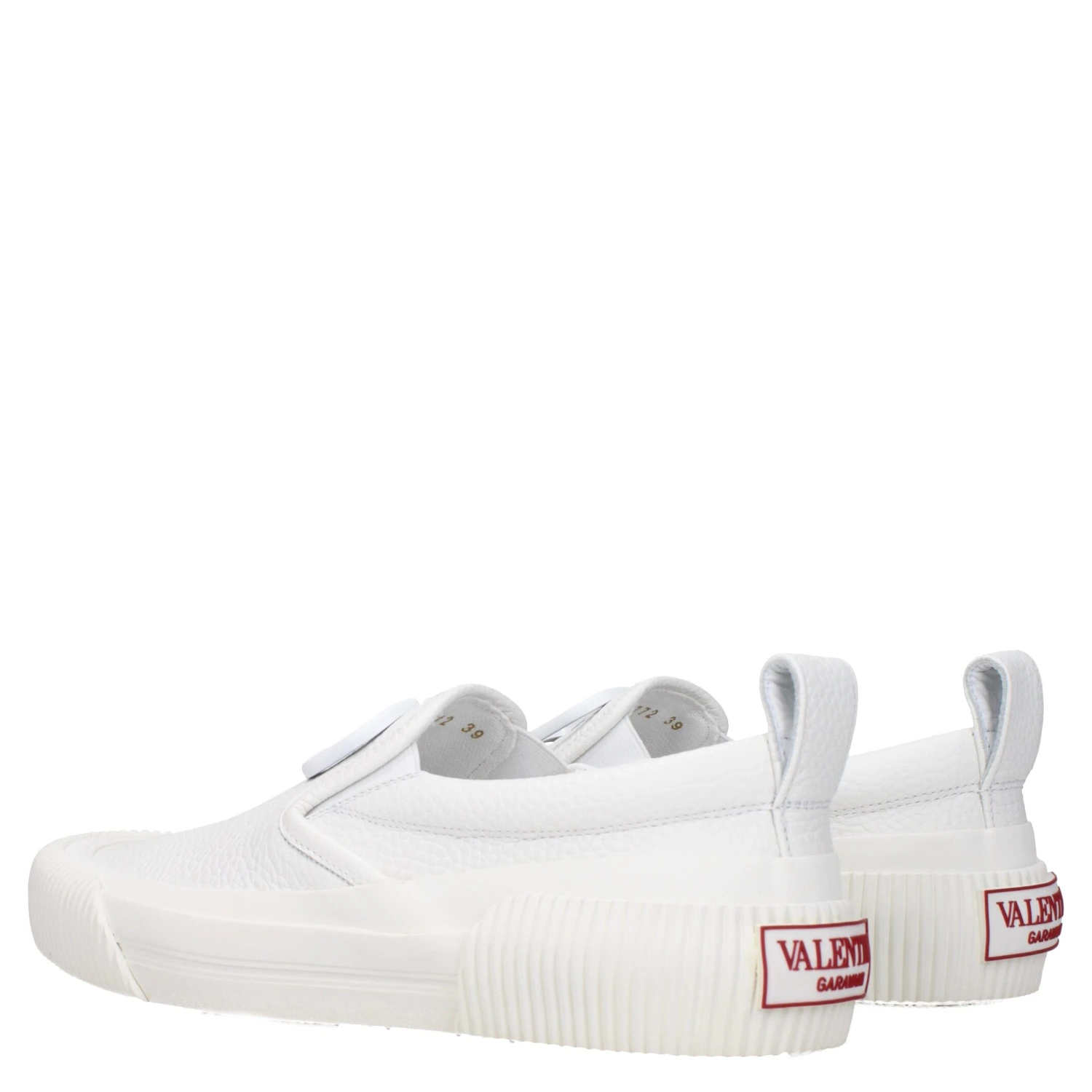 White Leather Slip-On Loafers
