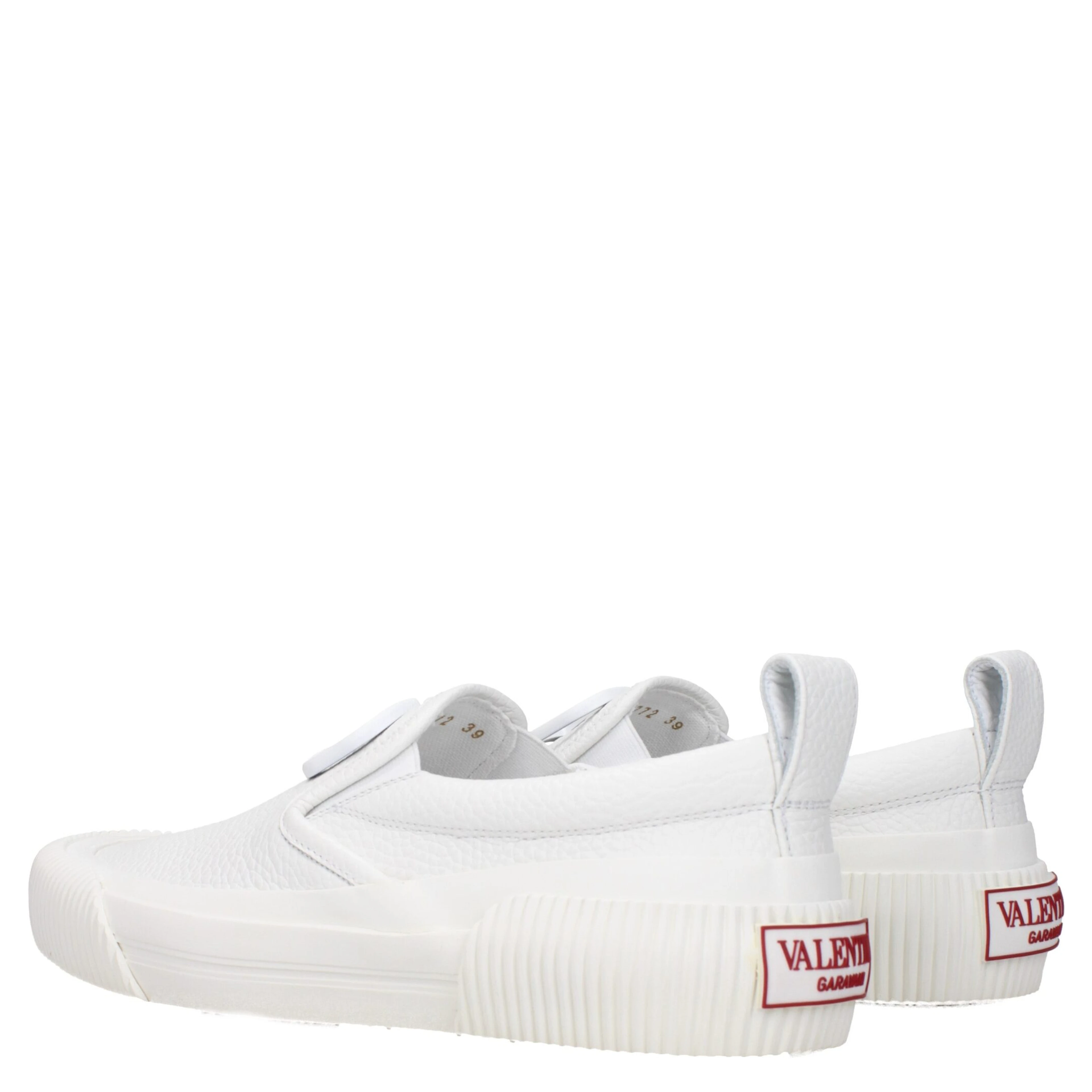 White Leather Slip-On Loafers