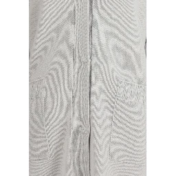 Gray Fleece Wool Cardigan