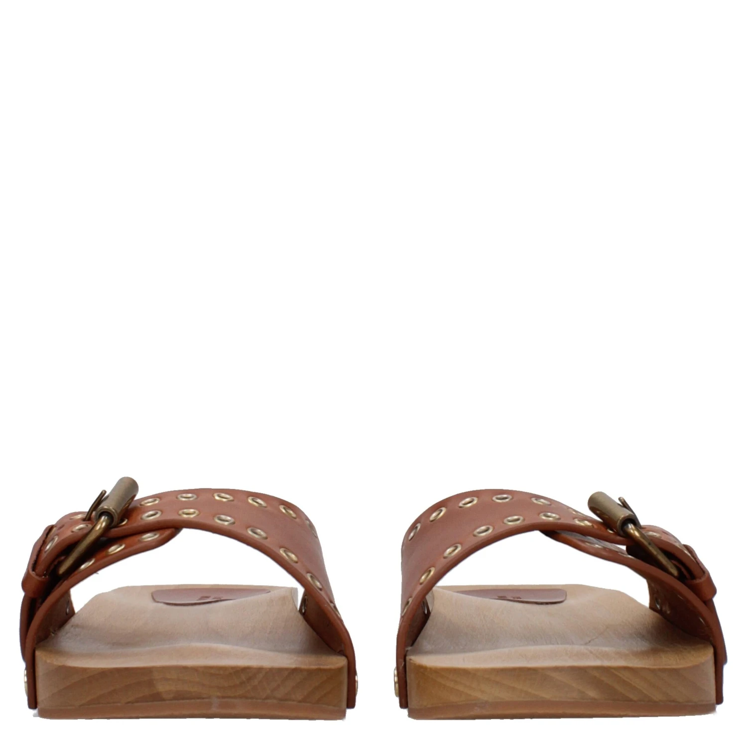 Brown Leather Slippers
