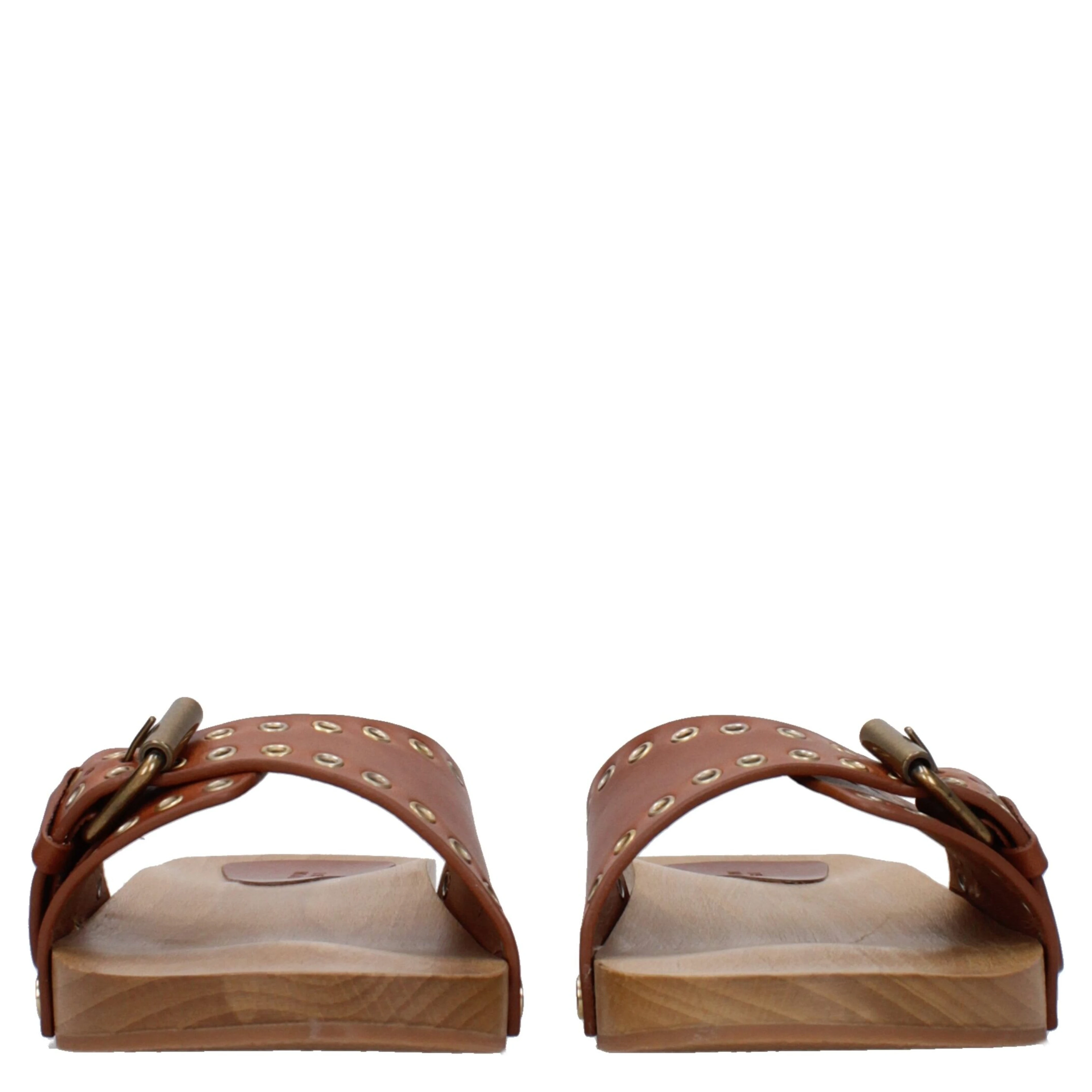 Brown Leather Slippers