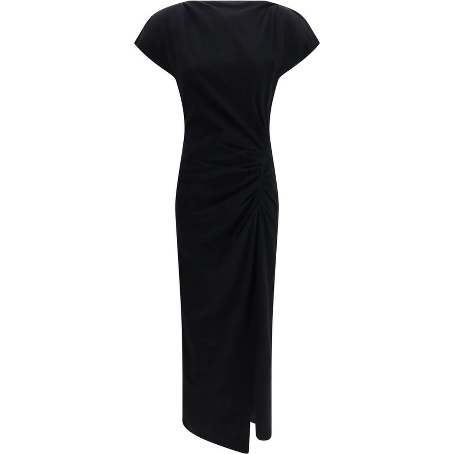 Black Cotton Casual Dress