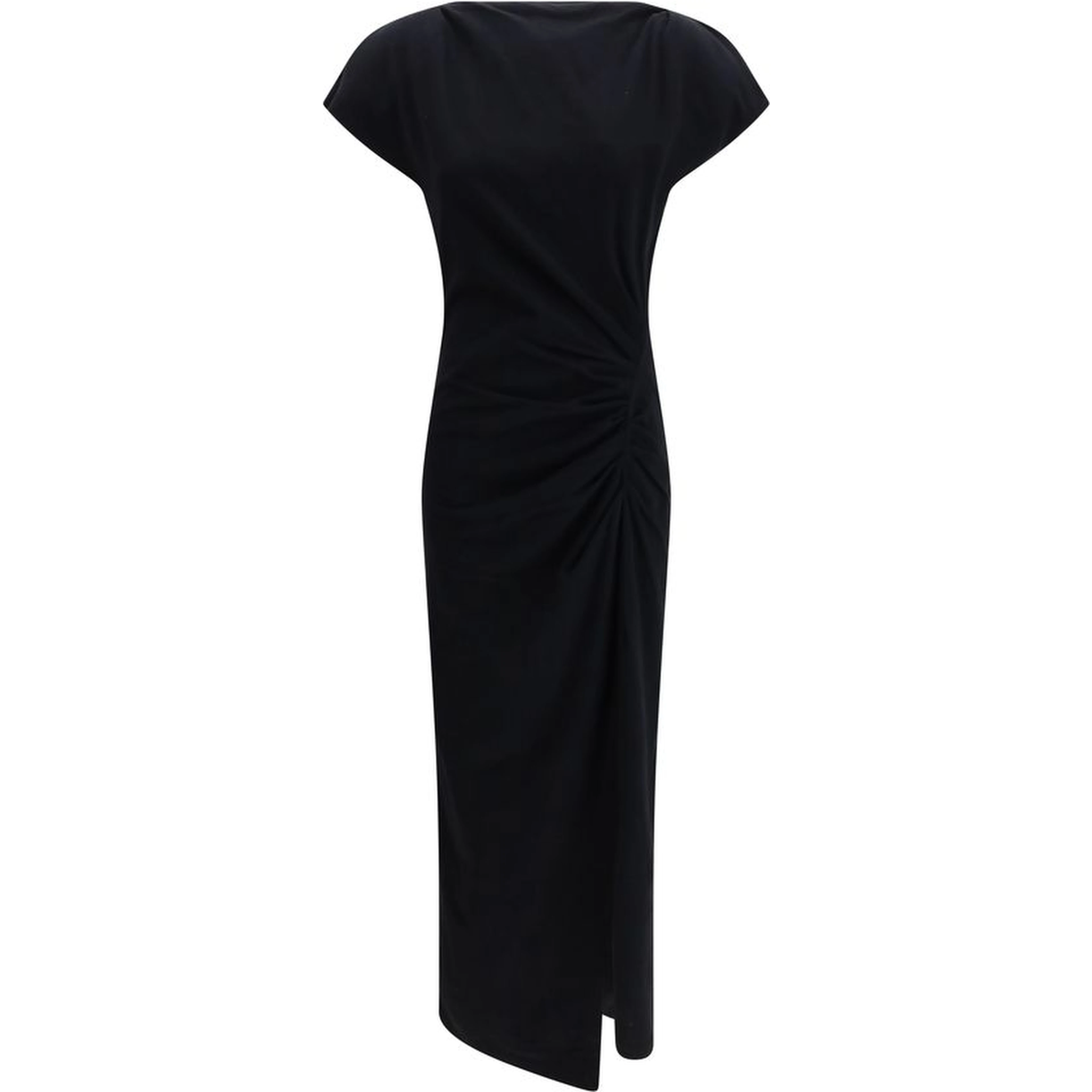Black Cotton Casual Dress