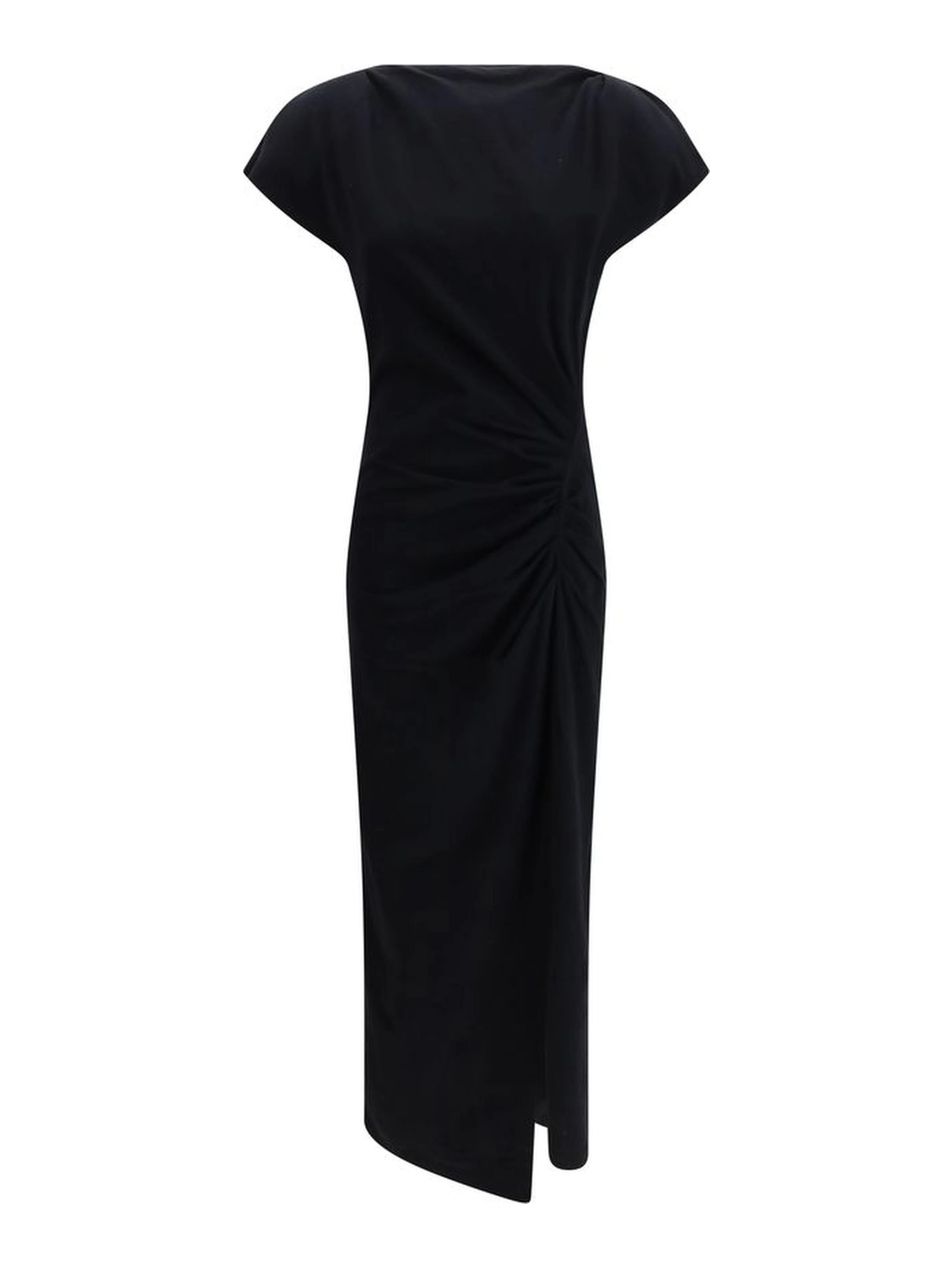 Black Cotton Casual Dress