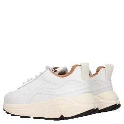 White Leather Chunky Sneakers